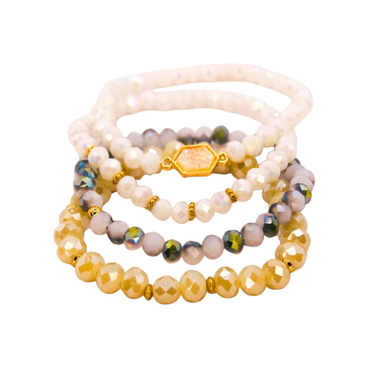 Pulsera Yasmin Expandible-Piedras en Cristales-Cuarzo