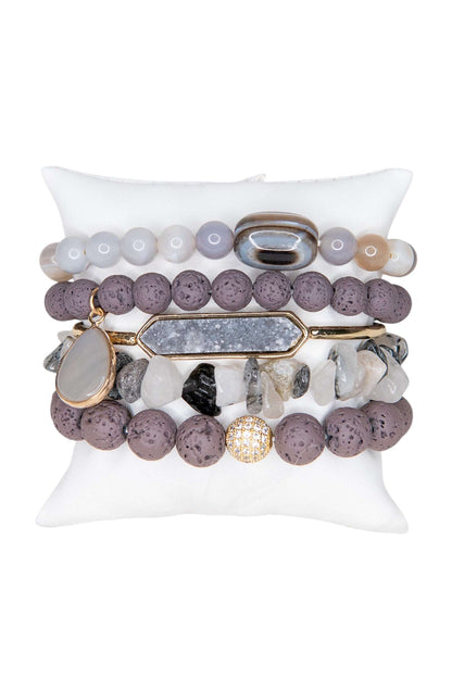 Pulsera Ghana-Expandible-Piedras Naturales