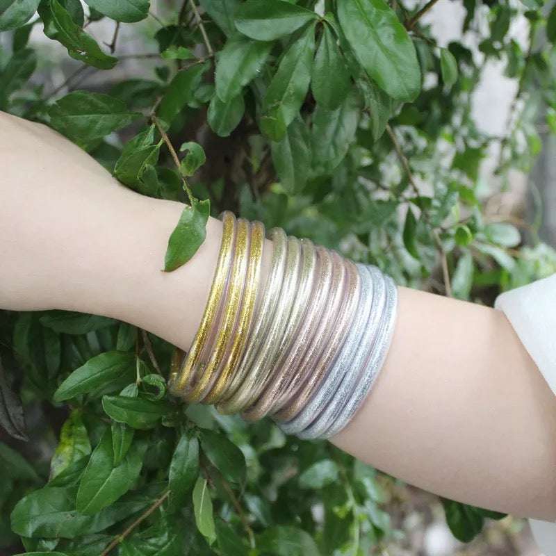 Pulsera Glitter Jelly Bangles