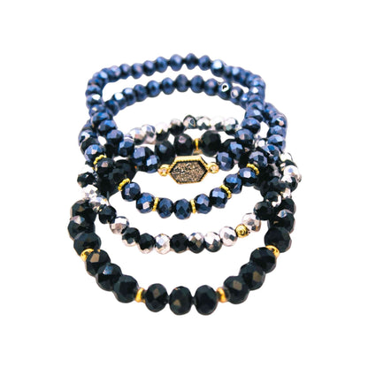 Pulsera Yasmin  Expandible-Piedras en Cristales-Cuarzo