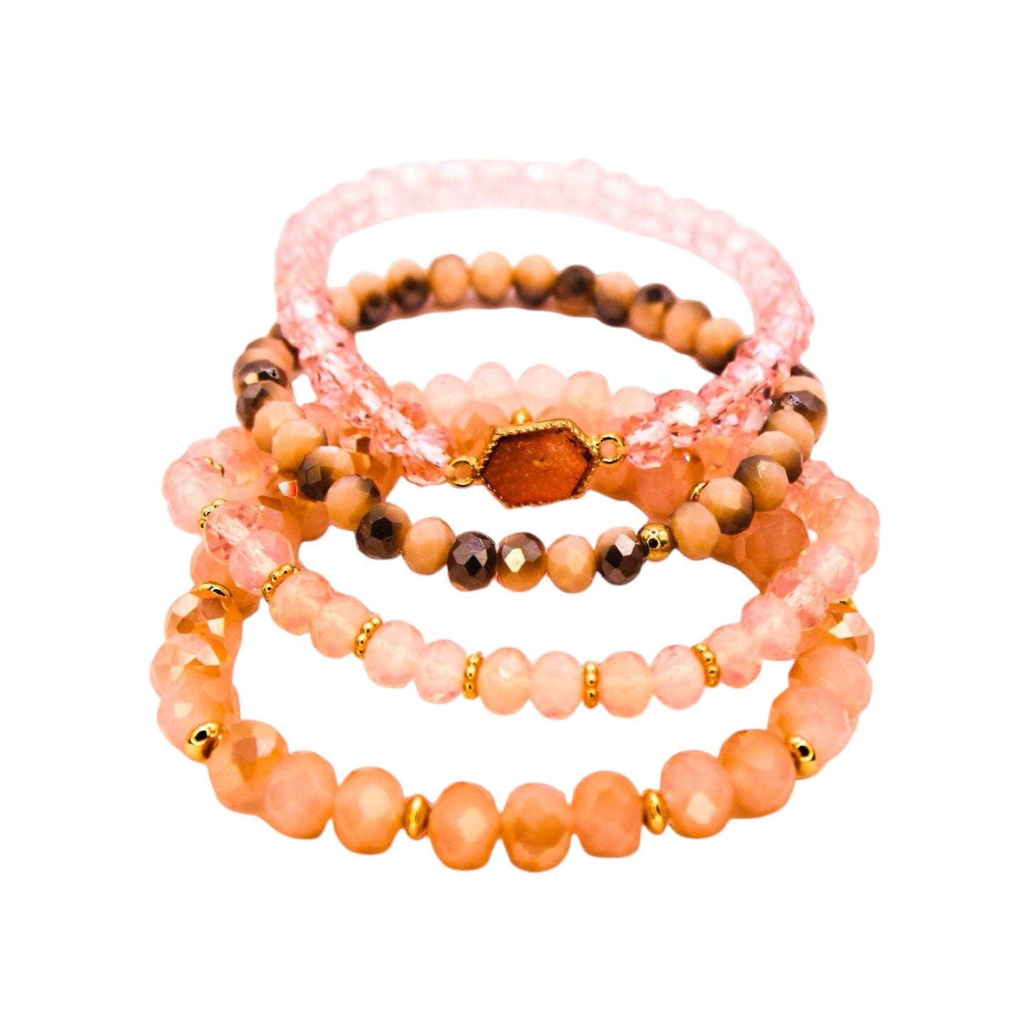 Pulsera Yasmin  Expandible-Piedras en Cristales-Cuarzo