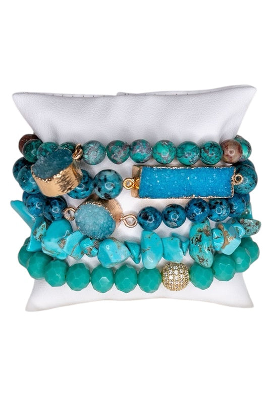 Pulsera Ghana-Expandible-Piedras Naturales