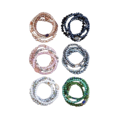 Pulsera Yasmin  Expandible-Piedras en Cristales-Cuarzo